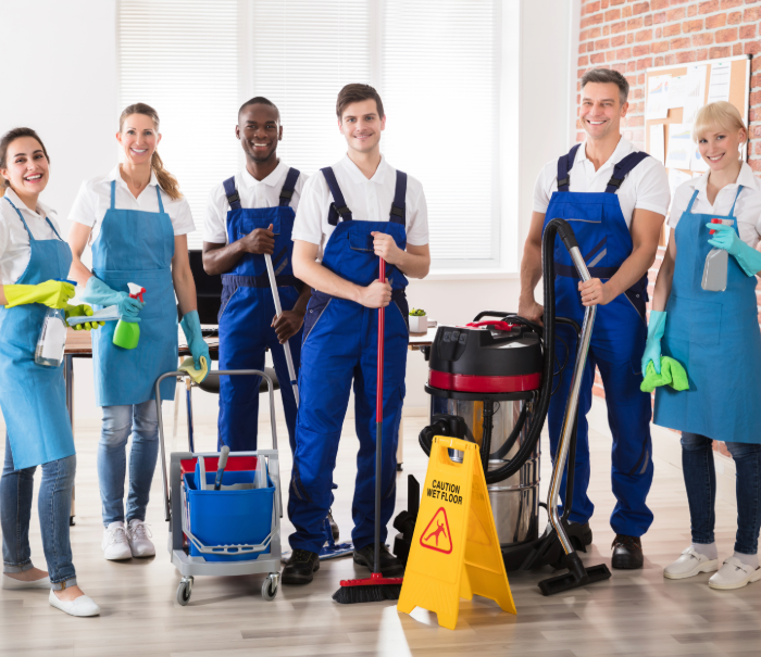 Cleaning team